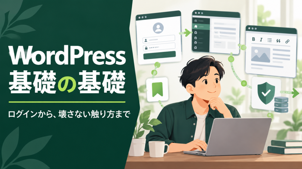 WordPress基礎の基礎。ログインから壊さない触り方までを解説する初心者向けガイド